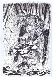 Cory Smith - Predator Vs. Wolverine (Marvel Comics) issue #03 (Variant Cover)