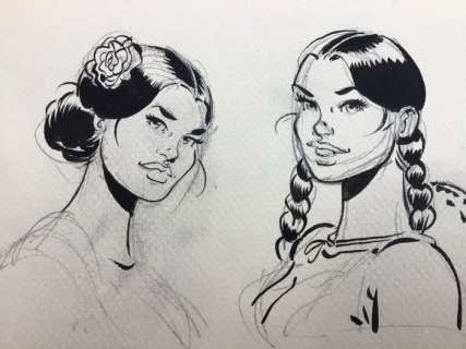 Meynet, Félix | Meynet, Félix - Dessin original - Sauvage | Catawiki