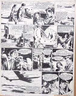 Mathelot Christian (1923-2013) | MATHELOT Christian Â«Alerte Ã  la TerreÂ» Ensemble de 17 planches pour un | Tessier Sarrou