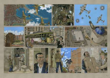 Agustín Ferrer | Dibujo original de Agustín Ferrer, de su obra «Plan de huida». | Yojimbo Cómics