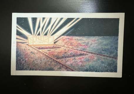 De J.Giner | Dibujo Original de J. Giner, «Rock Hard 1977». Zona gran concierto tablero | Yojimbo Cómics