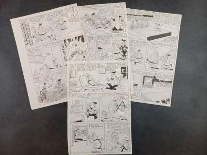 Umberto Manfrin | Tiramolla - Umberto Manfrin - 4x Tavole Originali "Tiramolla Judoka" - Page volante - Exemplaire unique | Catawiki