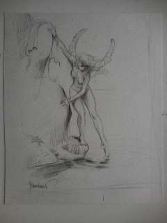 Bosschaert, Jan | Jan Bosschaert - Originele tekening - Testing - Formaat: 18 x 22 cm. | Catawiki