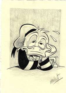 Millet | . Donald Duck - Millet - Original Drawing - EO | Catawiki