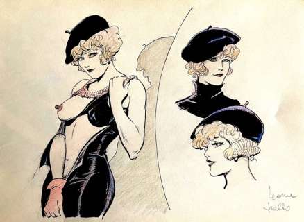 Leone Frollo | Pin Up - Leone Frollo - illustrazione originale - Page volante | Catawiki