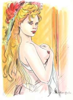 Marc-Renier | Illustration au stylo bille et Ã  l’aquarelle … | Millon