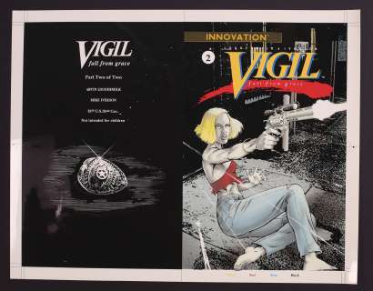 Cover Proof for Vigil Fall From Grace #2 (1992) by Mike Iverson | mycomicshop.com