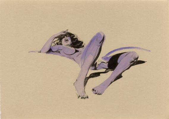 Vince | NYMPHES – Dessin original 79 | Galerie Barbier