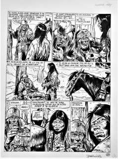 Derib | Derib - Planche originale - Buddy Longway T15 - Hooka Hey - (1986) | Catawiki