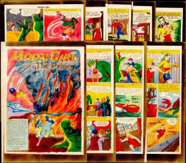 Moldoff - SPIRIT OF KOKAMA!, MOON GIRL #3, 9 Pg Story. SP (Spring 1948) | Russ Cochran
