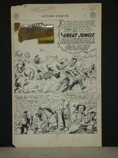 1385: Action Comics #201. Splash Page. | Weiss Auctions