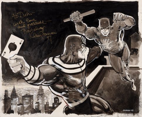 Klaus Janson | Daredevil, Gangwar - Wrap Around Cover - Marvel Penciler: Klaus Janson - Inker: Klaus Janson, 1992 | Philippe Labaune Gallery