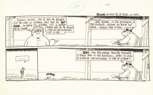 Régis Franc | 1989 - Le café de la plage | Huberty Breyne Gallery