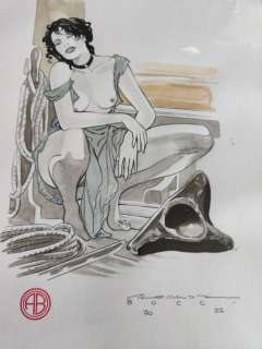 Alessandro Bocci | Milo Manara - Molly Manara disegno di Alessandro Bocci - Page volante - Exemplaire unique | Catawiki