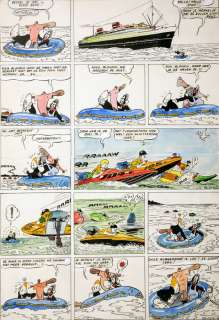 Hubinon | Blondin et Cirage, planche n°6 Ã  l’encre de … | Millon