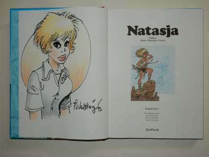 Walthéry, François | No reserve price - Natasja - Integrale deel 4 - Met originele tekening in kleur + ex-libris - Cartonné - EO - (2020) | Catawiki