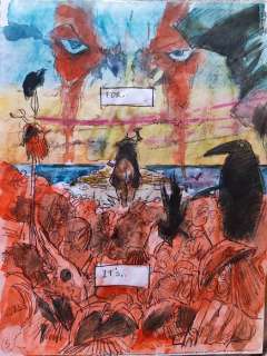 Simon Davis - Slaine The Brutania Chronicles - Book 1 - Page 40 - Illustrazione originale preliminare Simon Davis - Exemplaire unique - (2016)