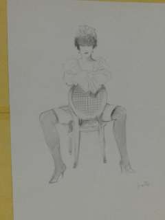 Leone Frollo | Leone Frollo - Illustrazione originale " la sexy cameriera" Firmata - Page volante | Catawiki