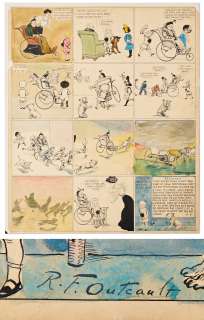 ’’Buster Brown’’ Sunday Comic Strip by Richard F. Outcault From 1908 | Nate Sanders