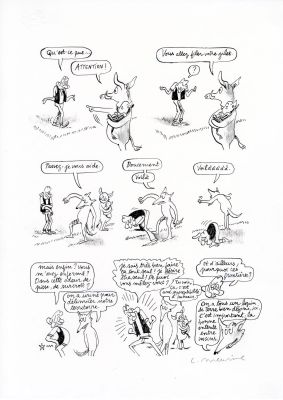 Catherine Meurisse | LE CLAN DE WALDEN – PLANCHE ORIGINALE 18 | Galerie Barbier