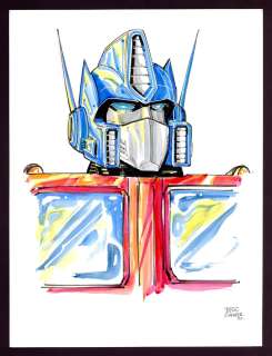 Brian Shearer - Optimus Prime Painting by Brian Shearer