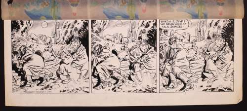 Original Art for Lone Ranger and Tonto Comic Strip by Gray Morrow (1990) | mycomicshop.com