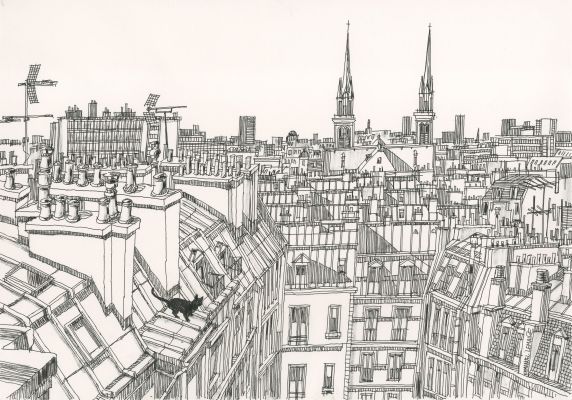 Emmanuel Lemaire | 2025 - Un chat, sur un toit pas brûlant. | Huberty Breyne Gallery