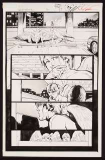 Original Art from Ghost Rider #16 (2007) Page 17 Breakdowns by Javier Saltares, Finishes by Mark Texeira | mycomicshop.com