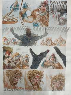 Sergio Tisselli | Sergio Tisselli Tavola originale Sergio Tisselli occhi di lupo | Catawiki