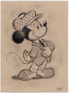 Xavi (Xavier Vives Mateu) | Mickey Mouse - In a Suit - Signed Original pencil artwork by Xavi - (2022) | Catawiki