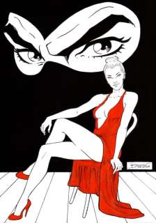 Barletta, Elisabetta | Barletta, Elisabetta - Original colour drawing - Diabolik - Red Eva - (2022) | Catawiki