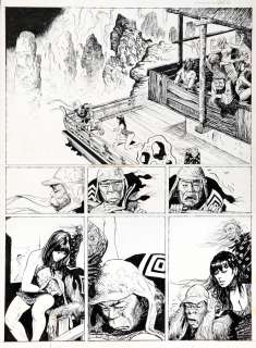 Manara | Le Singe, planche n°7 Ã  l’encre de Chine de … | Millon