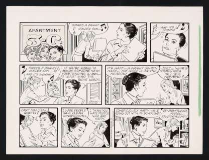 Original Art for the Apartment 3-G Comic Strip (3/28/04 and 5/20/10) by Frank Bolle | mycomicshop.com