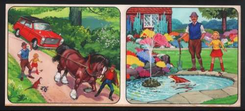 Bert Felstead | Bert Felstead - 2 Originele gouaches op 1 blad - Fliptail the Otter - (1965/1970) | Catawiki