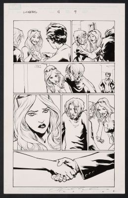 Original Art from Loners #4 (2007) Page 9 Pencils & Inks by Karl Moline | mycomicshop.com