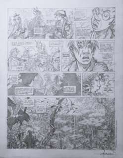 Aouamri, Mohamed | Aouamri, Mohamed - Planche originale crayonnée - La Quête de l’Oiseau du Temps T6 - Le Grimoire des dieux - (2007) | Catawiki