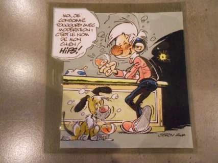 Seron, Pierre | Original dedication drawing  - Les petits hommes  - (1984) | Catawiki