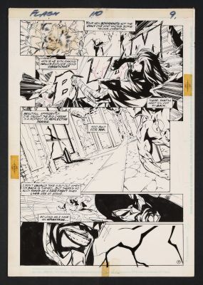 Jose Marzan Jr. , Oscar Jimenez | Original Art from Flash #110 (1996) Page 9 Pencils by Oscar Jimenez, Inks by Jose Marzan Jr. | mycomicshop.com (Buy It Now)