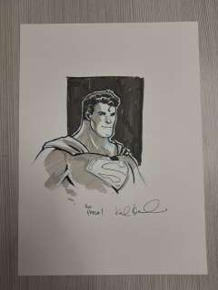 Karl Kerschl - Superman - Karl Kerschl Illustrazione originale - Superman - Page volante - Exemplaire unique - (2010/2022)