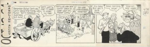 King & Moores | Gasoline Alley Strip du 12 Octobre 1964 | Galerie 9ème Art