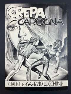 Giorgio Montorio | Giorgio Montorio - 1x originale di copertina "Crepa Carogna" - Page volante - Exemplaire unique - (1971) | Catawiki