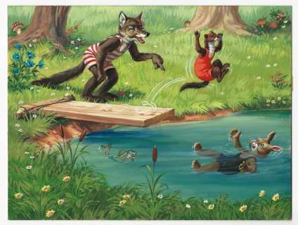 Virgilio Livraghi | Virgilio Livraghi - illustrazione originale per libro di fiabe - Anni ’60 | Catawiki