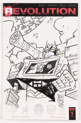 Drew Rausch | Soundwave (Transformers) Sketch by Drew Rausch on Revolution (2016 IDW) 1RI.D | mycomicshop.com