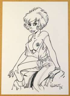 Walthéry, François | Walthéry, François - Dessin original - Natacha érotique - (2022) | Catawiki