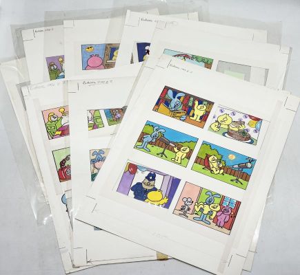 Lot 141 - A collection of Henry’s Cat printing proof original artworks for "Buttons" a children’s weekly comic | misc / divers