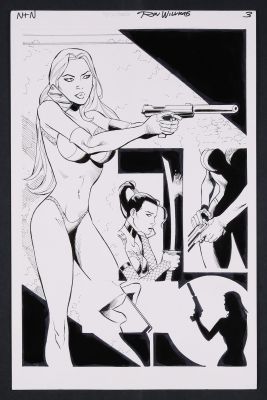 Ron Williams | Original Art for Notti & Nyce Holiday Special 2022 Story Page 3 Pencils and Inks by Ron Williams | mycomicshop.com (Buy It Now)