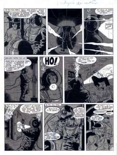 Biard, Jean Francois - L‘odyssée du Ventôse Planche originale à l‘encre de