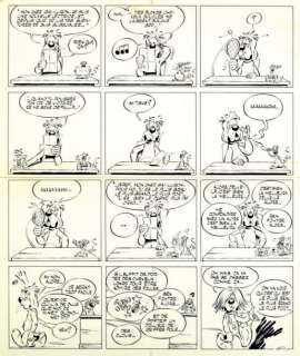 Dufranne, Henri - Gai Luron Planche originale à l‘encre de chine, parue dans