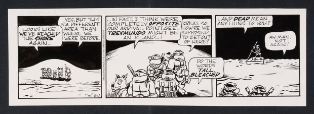Dan Berger And Jim Lawson | Teenage Mutant Ninja Turtles Comic Strip (6/17/91) | mycomicshop.com (Buy It Now)