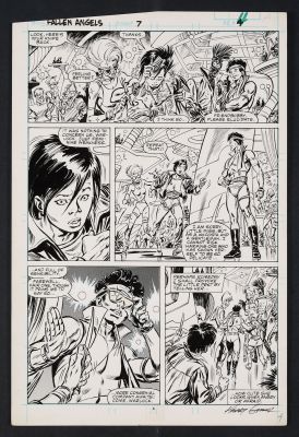 Kerry Gammill, Tom Palmer | Original Art from Fallen Angels #7 (1987) Page 4 Breakdowns by Kerry Gammill, Finishes by Tom Palmer | mycomicshop.com